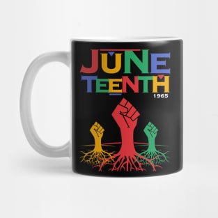 june teenth fist of 3 Mug